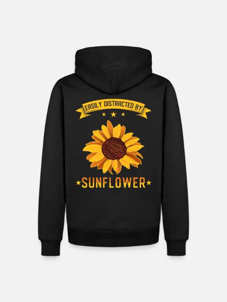 sunflower - Men’s Premium Organic Hoodie - black