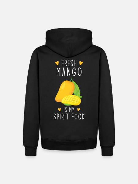 Mango Spirit Food - Men’s Premium Organic Hoodie - black