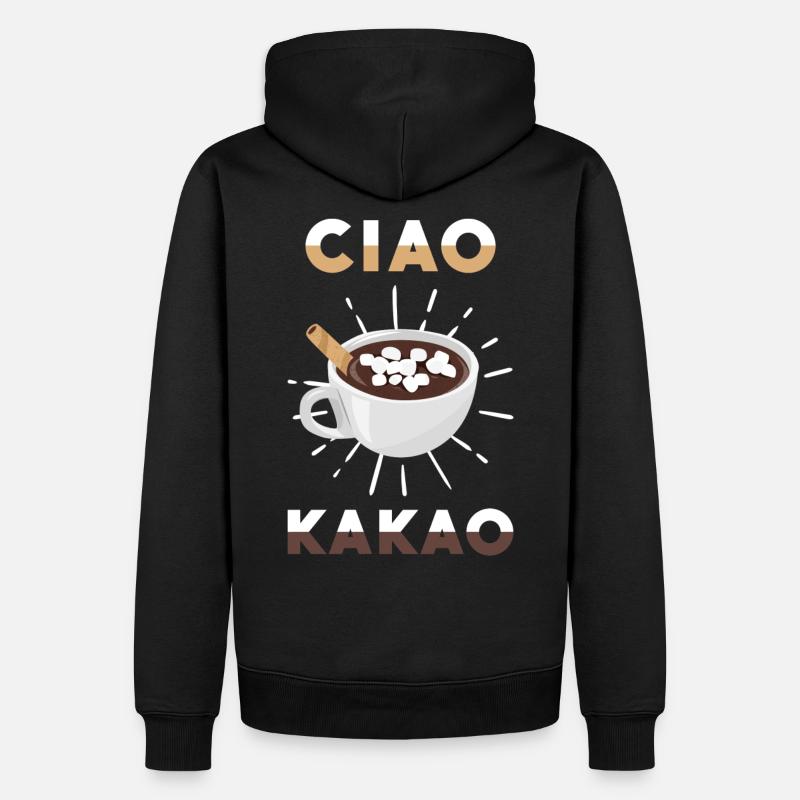 Ciao Kakao - Männer Premium Bio Hoodie - Schwarz
