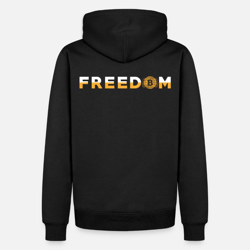 Bitcoin - Männer Premium Bio Hoodie - Schwarz