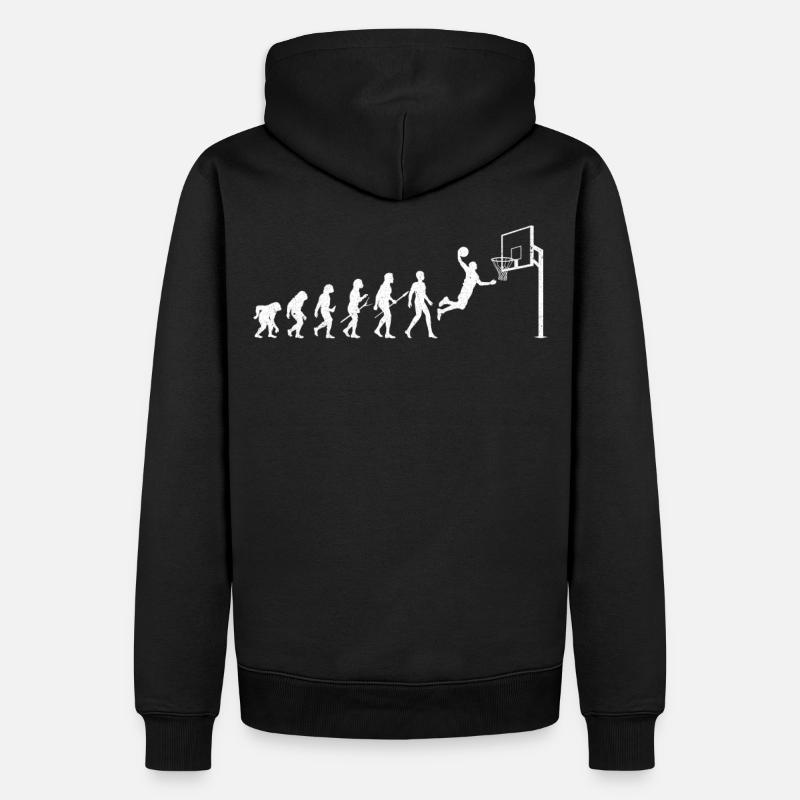 Basketball Evolution - Sweat à capuche Premium bio Homme - noir