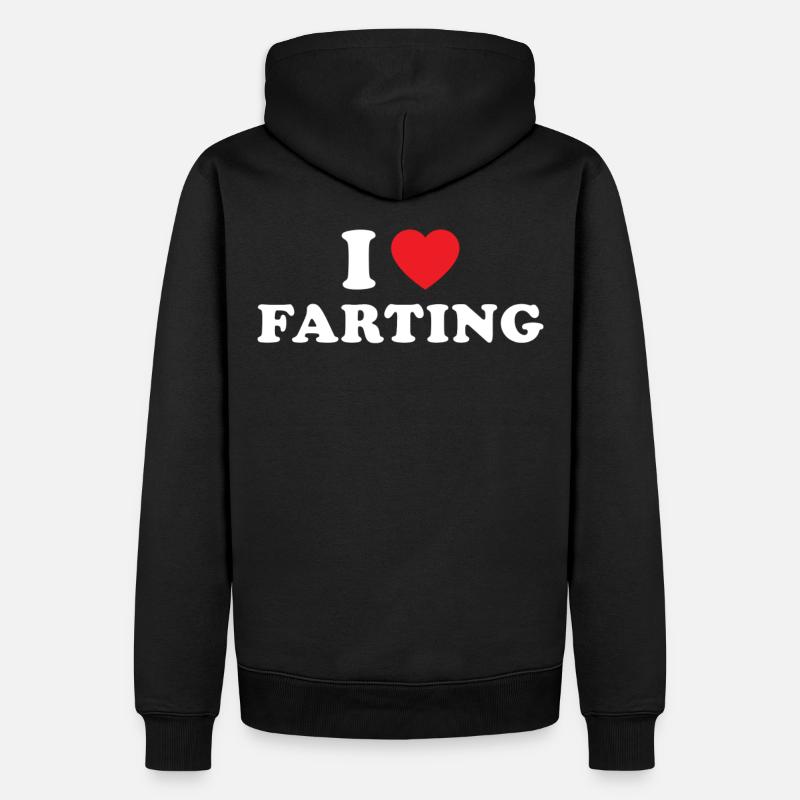 J’adore les pets - Sweat à capuche Premium bio Homme - noir