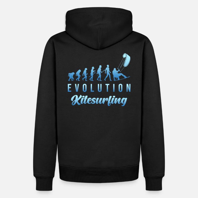 Kitesurf Evolution - Sweat à capuche Premium bio Homme - noir