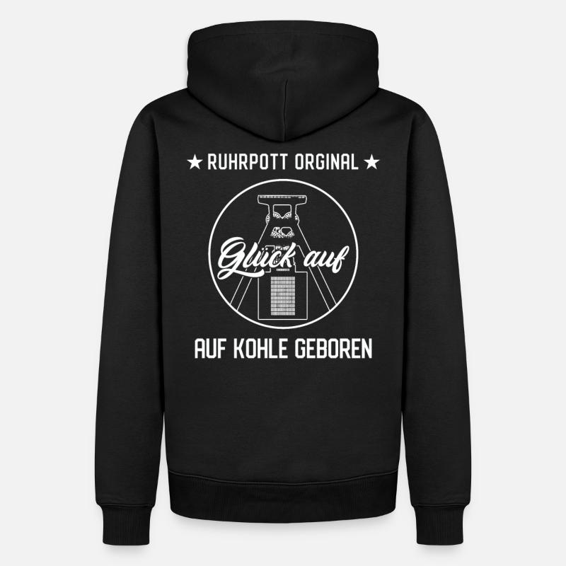Ruhrpott - Männer Premium Bio Hoodie - Schwarz