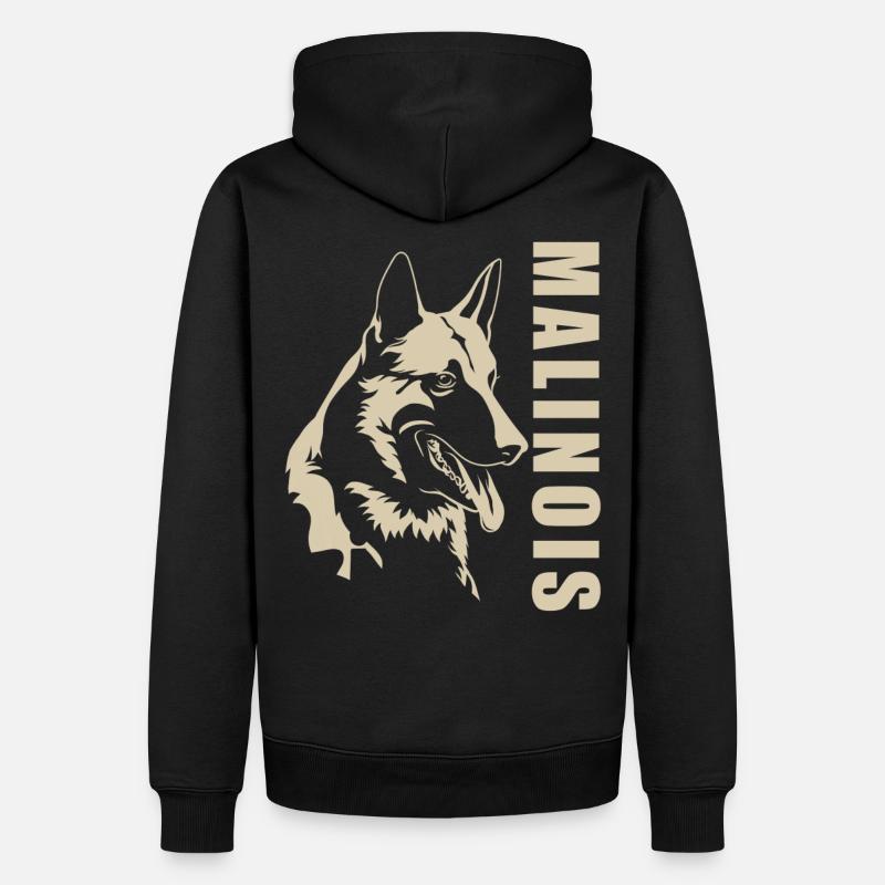 Malinois - Männer Premium Bio Hoodie - Schwarz