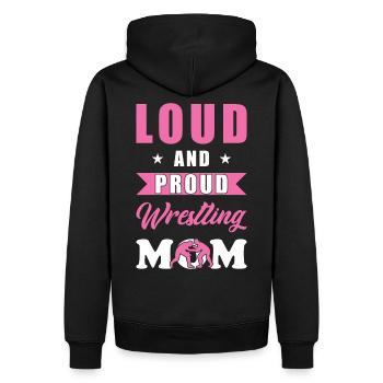 Catch mom - Sweat à capuche Premium bio Homme - noir - Dos - Nico (187cm)