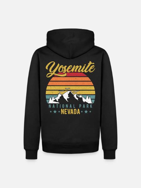 Yosemite National Park - Men’s Premium Organic Hoodie - black