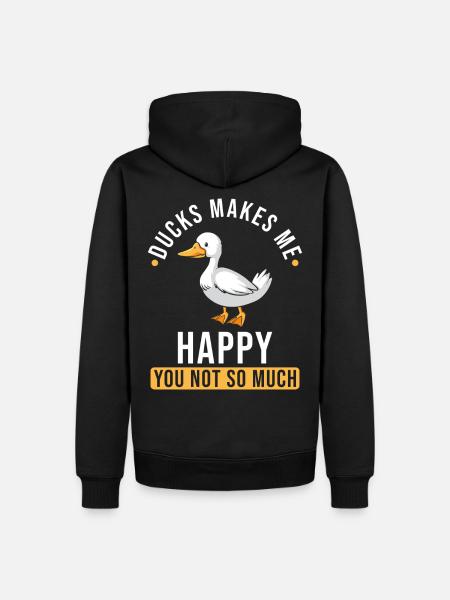 Ducks saying funny - Men’s Premium Organic Hoodie - black