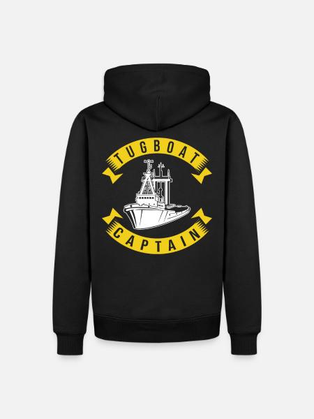 Tugboat Captain - Men’s Premium Organic Hoodie - black