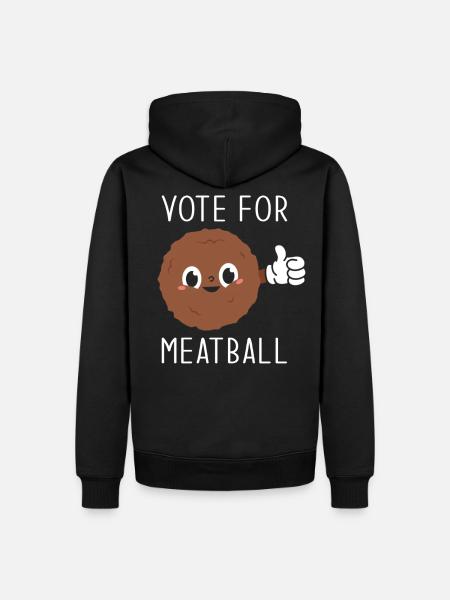 meatball - Men’s Premium Organic Hoodie - black