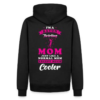 Twirling Mom Sport Twirl - Männer Premium Bio Hoodie - Schwarz - Hinten - Nico (187cm)