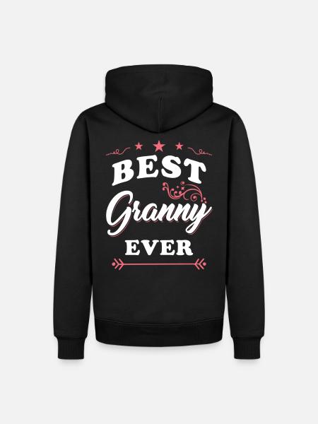 Granny - Men’s Premium Organic Hoodie - black