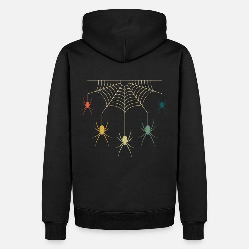Spinnen - Sweat à capuche Premium bio Homme - noir