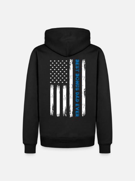 Bonus dad - Men’s Premium Organic Hoodie - black