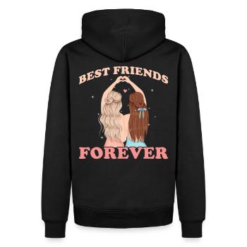 Best Friends forever - Männer Premium Bio Hoodie - Schwarz - Hinten - Nico (187cm)