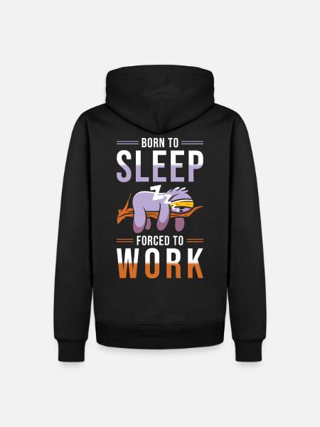 Sloth funny - Men’s Premium Organic Hoodie - black