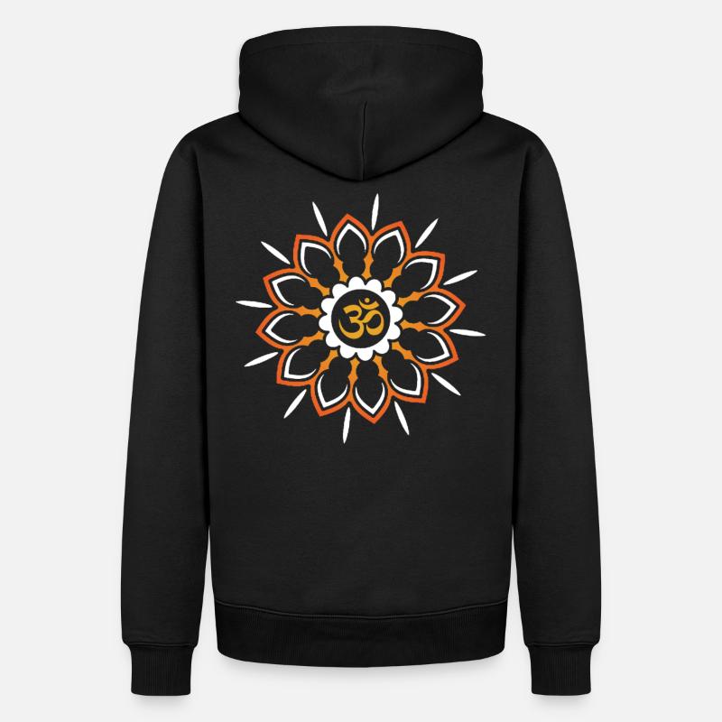 Om Zen - Männer Premium Bio Hoodie - Schwarz