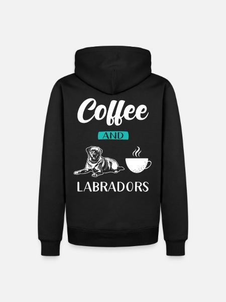 Labrador - Sweat à capuche Premium bio Homme - noir