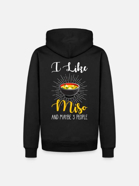 Miso soup - Men’s Premium Organic Hoodie - black