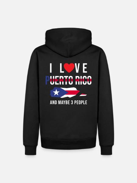 Puerto Rico Ich liebe Puerto Rico - Ekologisk premiumluvtröja herr - svart
