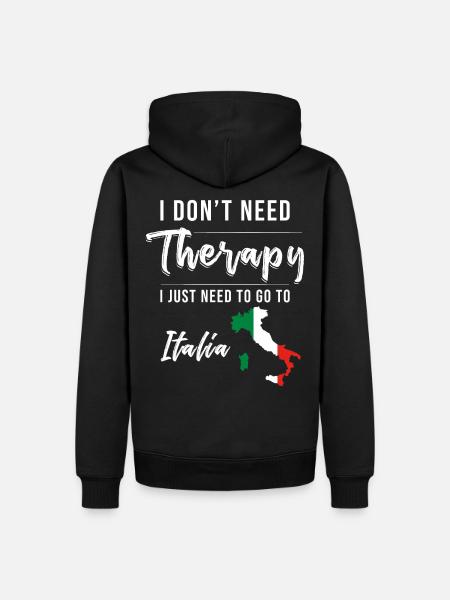 Italy saying Italy vacation - Men’s Premium Organic Hoodie - black