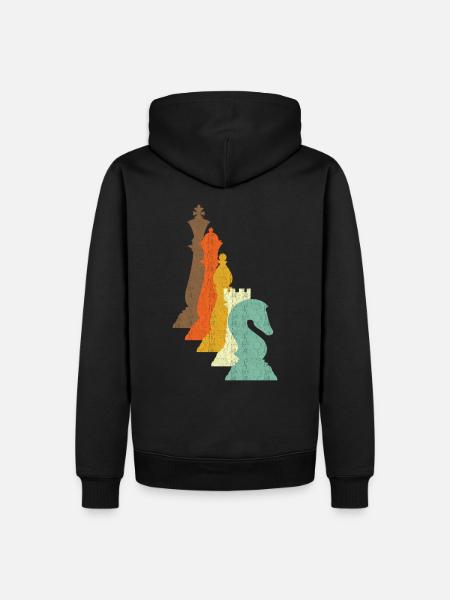 Chess Pieces Chess Gift - Men’s Premium Organic Hoodie - black