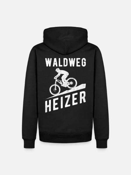 Downhill Waldweg Heizer - Sweat à capuche Premium bio Homme - noir
