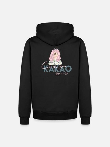 Ciao Kakao - Männer Premium Bio Hoodie - Schwarz