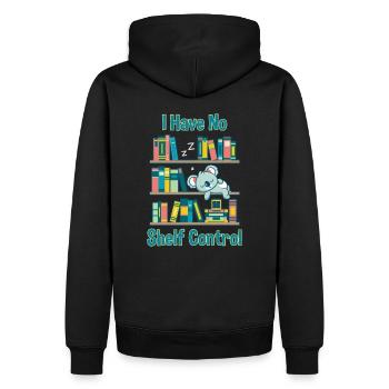 I have no Shelf Control - Sweat à capuche Premium bio Homme - noir - Dos - Nico (187cm)