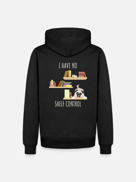 I have no Shelf Control - Men’s Premium Organic Hoodie - black
