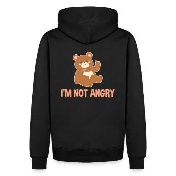 Drôle de sort agressif - Sweat à capuche Premium bio Homme - noir - Dos - Nico (187cm)