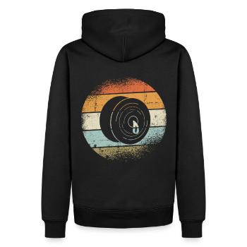 Bassins - Sweat à capuche Premium bio Homme - noir - Dos - Nico (187cm)