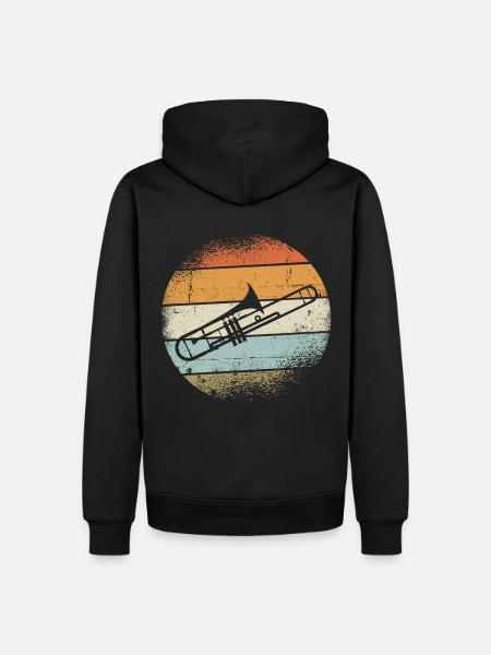 Trombones Instrument - Men’s Premium Organic Hoodie - black