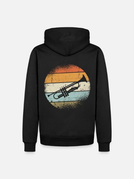 Trumpet Instrument - Men’s Premium Organic Hoodie - black