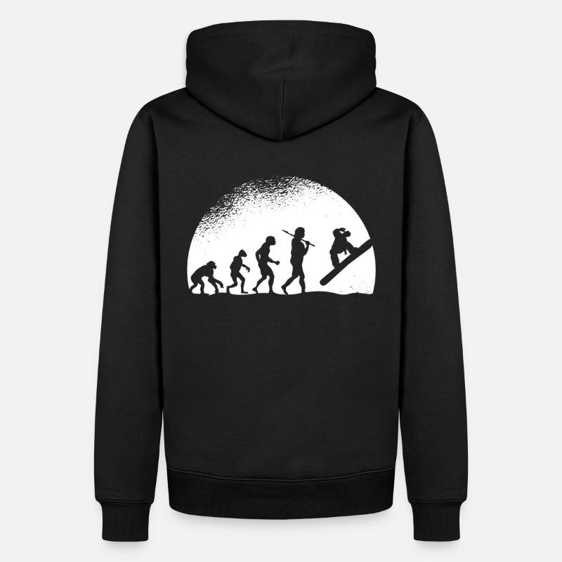 Evolution Snowboarding - Männer Premium Bio Hoodie - Schwarz