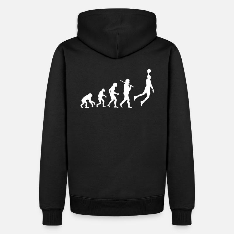 Evolution Basketball - Männer Premium Bio Hoodie - Schwarz