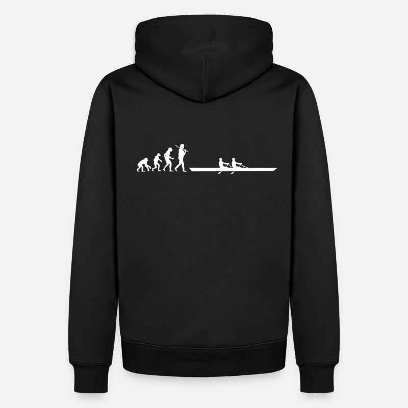 Evolution Rowing - Men’s Premium Organic Hoodie - black