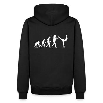 Evolution figure skating - Men’s Premium Organic Hoodie - black - Back - Nico (187cm)