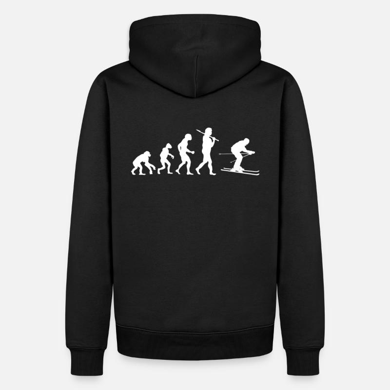 Evolution Ski - Sweat à capuche Premium bio Homme - noir