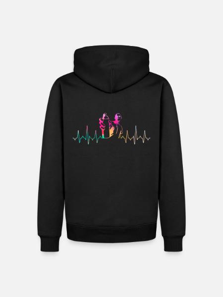 graffiti - Men’s Premium Organic Hoodie - black