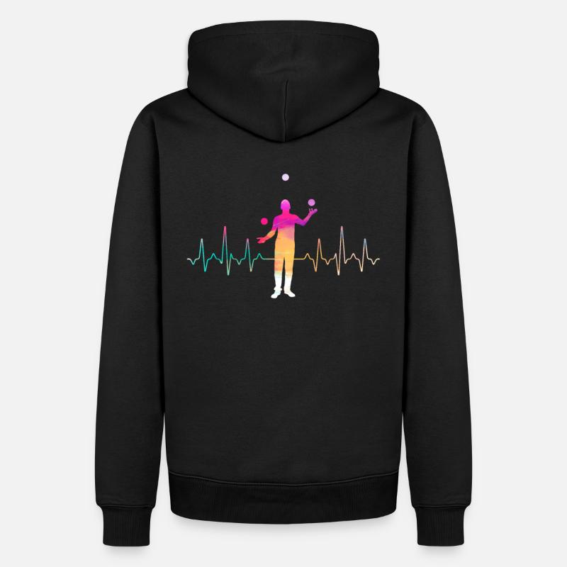 Jonglieren - Männer Premium Bio Hoodie - Schwarz