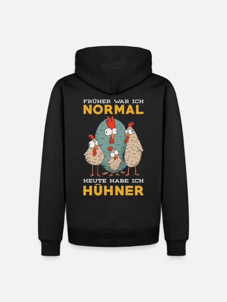 Chicken saying funny - Men’s Premium Organic Hoodie - black