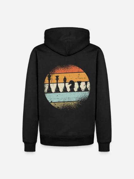Schach Geschenk - Männer Premium Bio Hoodie - Schwarz