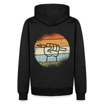Zeichner Geschenke - Männer Premium Bio Hoodie - Schwarz - Hinten - Nico (187cm)