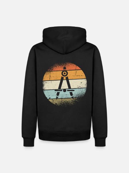Circle - Men’s Premium Organic Hoodie - black