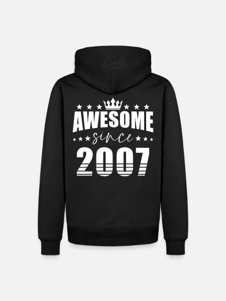 Naissance 2007 - Sweat à capuche Premium bio Homme - noir
