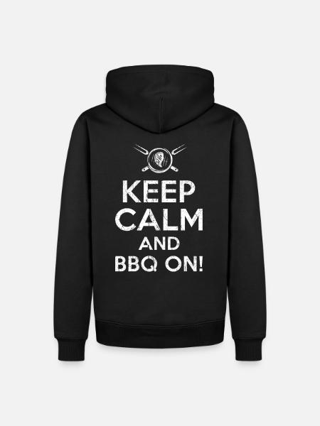 Keep calm BBQ - Men’s Premium Organic Hoodie - black