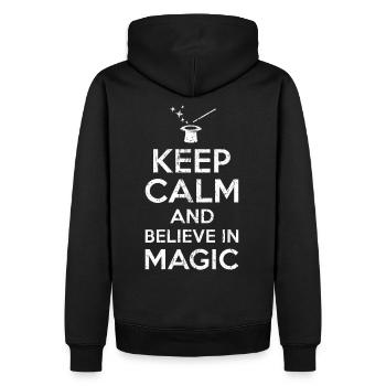 Gift for magicians - Men’s Premium Organic Hoodie - black - Back - Nico (187cm)