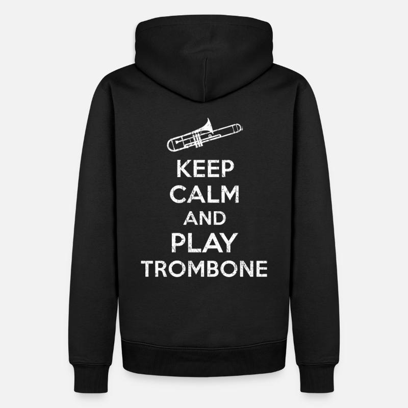 Trombone - Sweat à capuche Premium bio Homme - noir