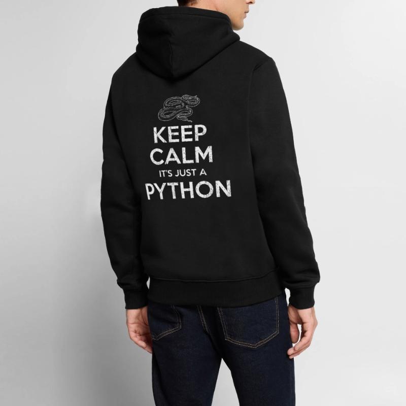 Python Snake Men’s Premium Organic Hoodie